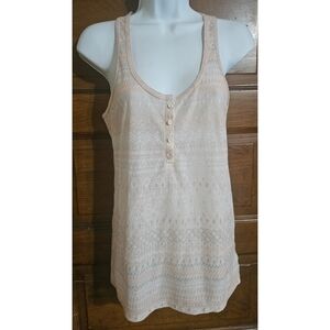 American Eagle Outfitters Pink Aztec Print Tank Top